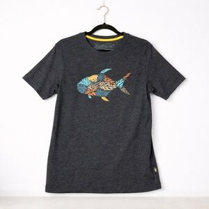 Howler Bros Permit Foliage Charcoal Heather T-shirt Heed The Call Mens Small